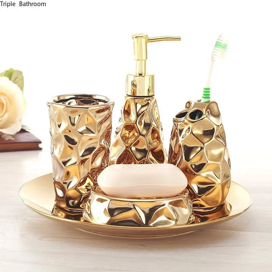 Ceramic bathroom set four-piece